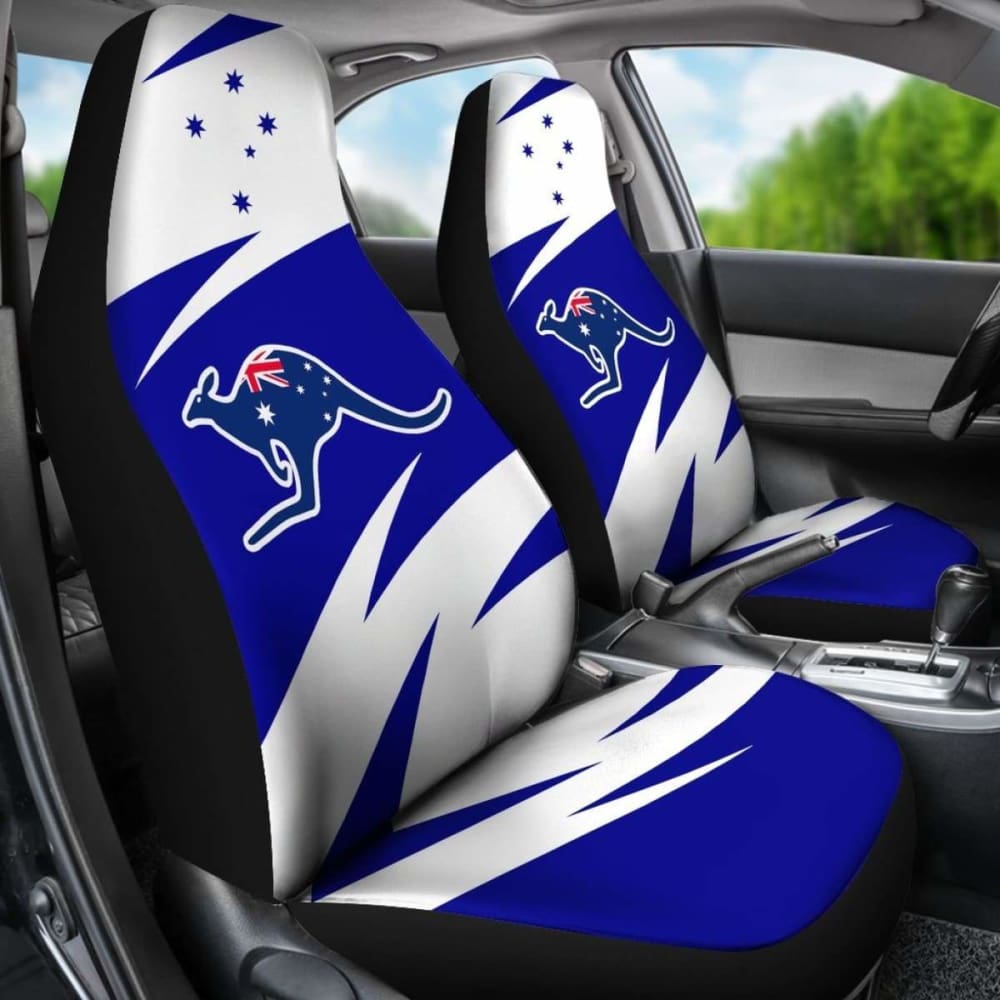 Australia Flag Kangaroo Car Seat Covers 5 174914 - YourCarButBetter