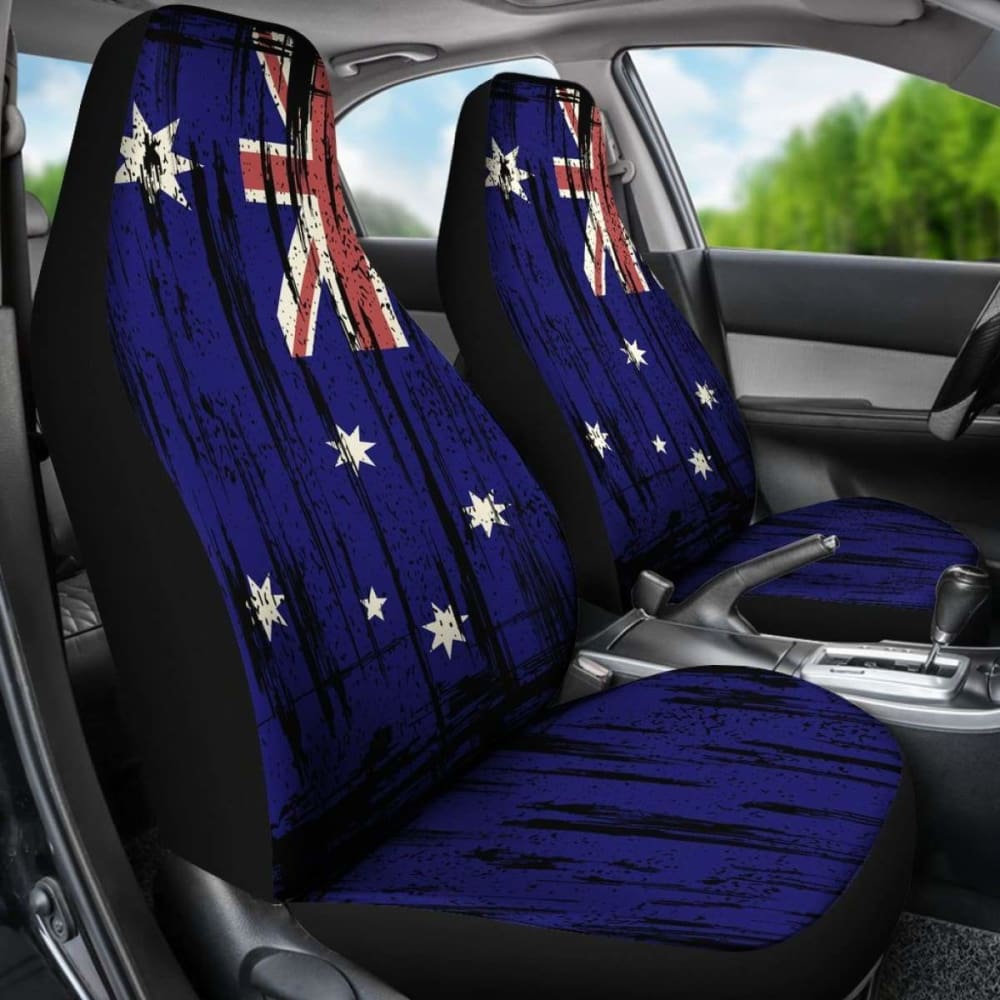 Australia Grunge Flag Car Seat Cover 1 232125 - YourCarButBetter