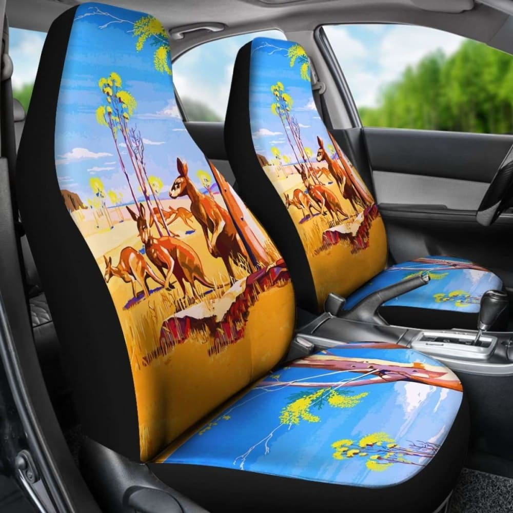 Australia Kangaroo Car Seat Cover 3 174914 - YourCarButBetter
