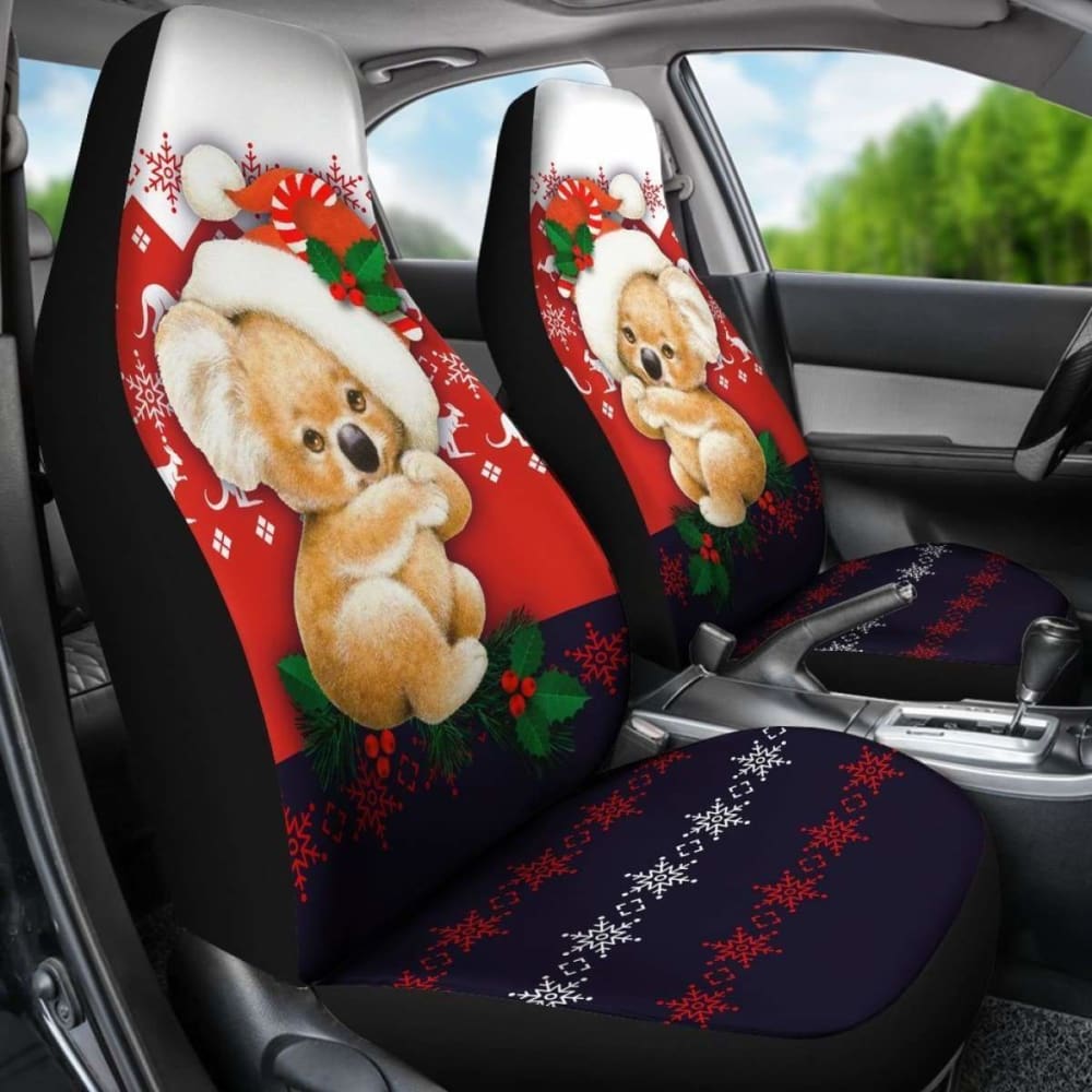 Australia Koala Car Seat Covers - Cute Christmas Koala - 15 174914 - YourCarButBetter