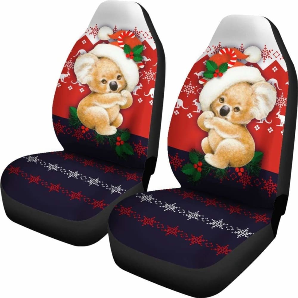 Australia Koala Car Seat Covers - Cute Christmas Koala - 15 174914 - YourCarButBetter