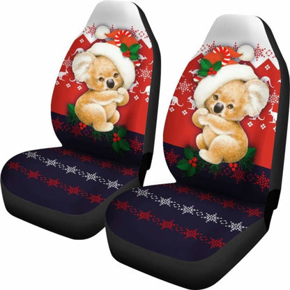 Australia Koala Car Seat Covers - Cute Christmas Koala - 15 174914 - YourCarButBetter