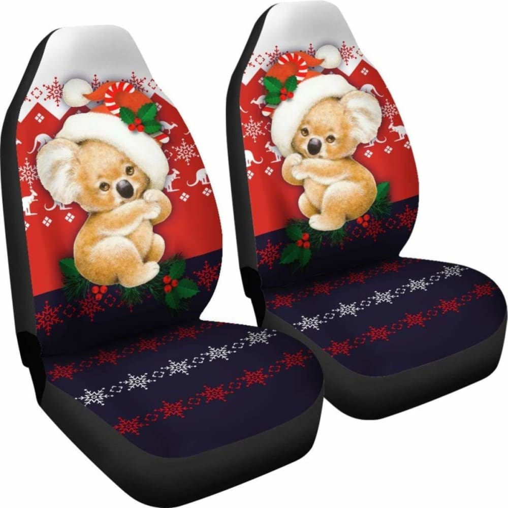 Australia Koala Car Seat Covers - Cute Christmas Koala - 15 174914 - YourCarButBetter