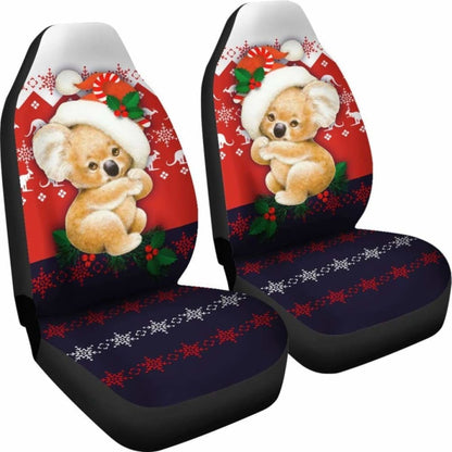 Australia Koala Car Seat Covers - Cute Christmas Koala - 15 174914 - YourCarButBetter
