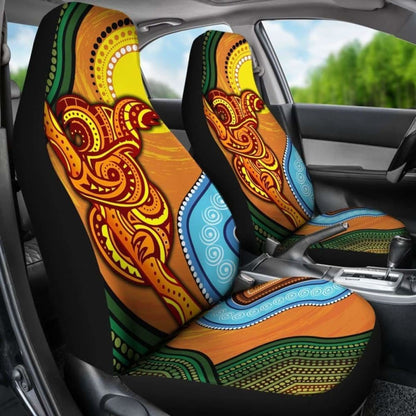 Australian Car Seat Covers - Australian Aboriginal Dot Painting Koala - 19 174914 - YourCarButBetter