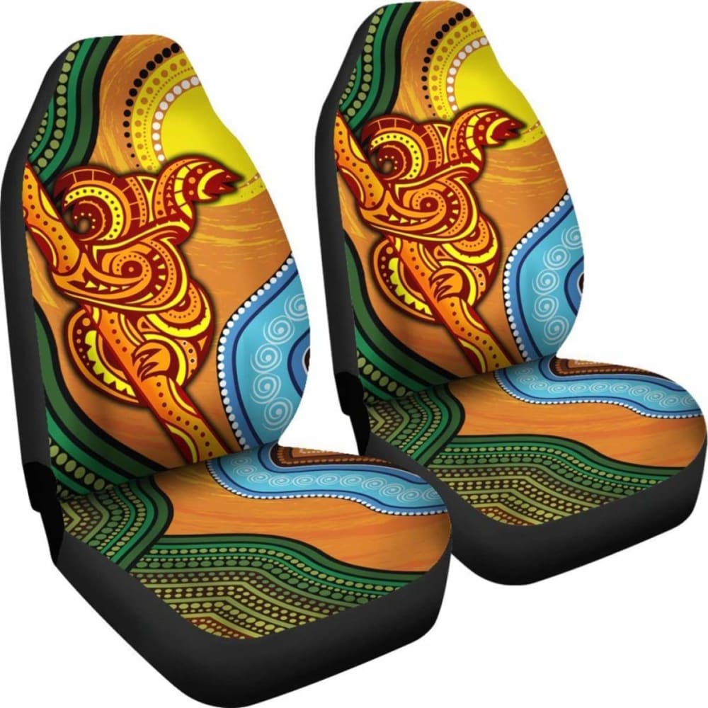 Australian Car Seat Covers - Australian Aboriginal Dot Painting Koala - 19 174914 - YourCarButBetter