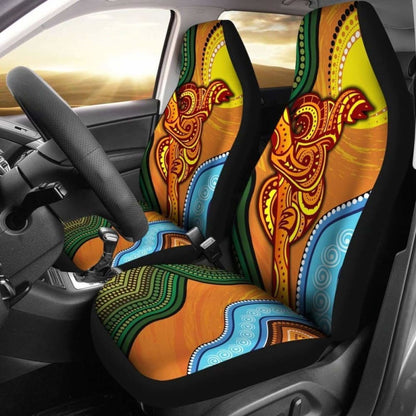 Australian Car Seat Covers - Australian Aboriginal Dot Painting Koala - 19 174914 - YourCarButBetter