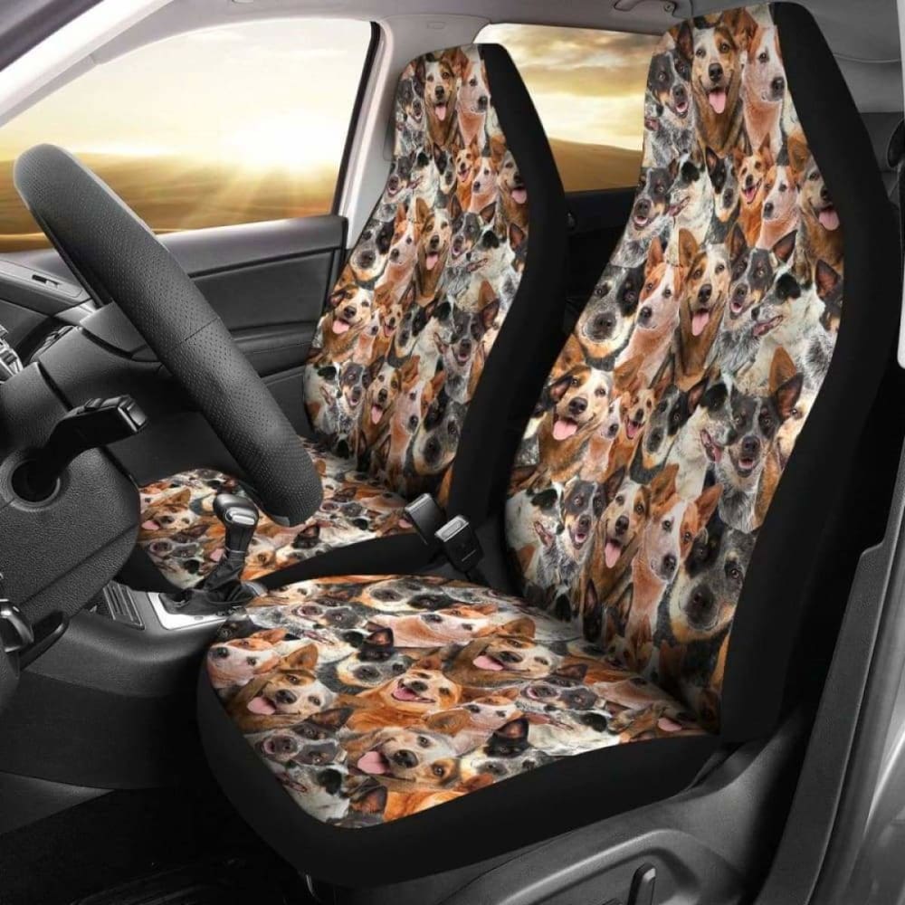 Australian Cattle Dog Full Face Car Seat Covers 090629 - YourCarButBetter