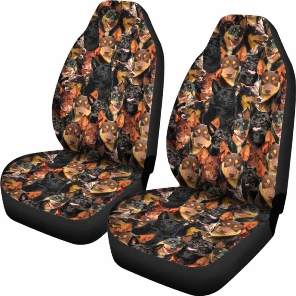Australian Kelpie Full Face Car Seat Covers 090629 - YourCarButBetter