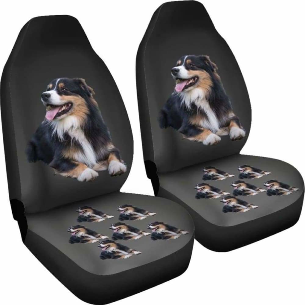 Australian Shepherd Black Car Seat Cover 091706
