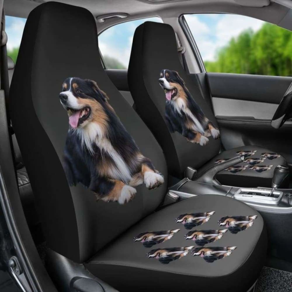 Australian Shepherd Black Car Seat Cover 091706