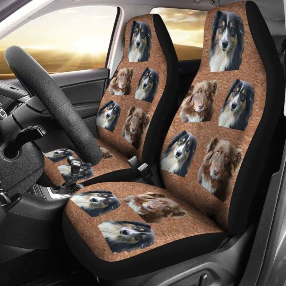 Australian Shepherd Car Seat Covers 091706