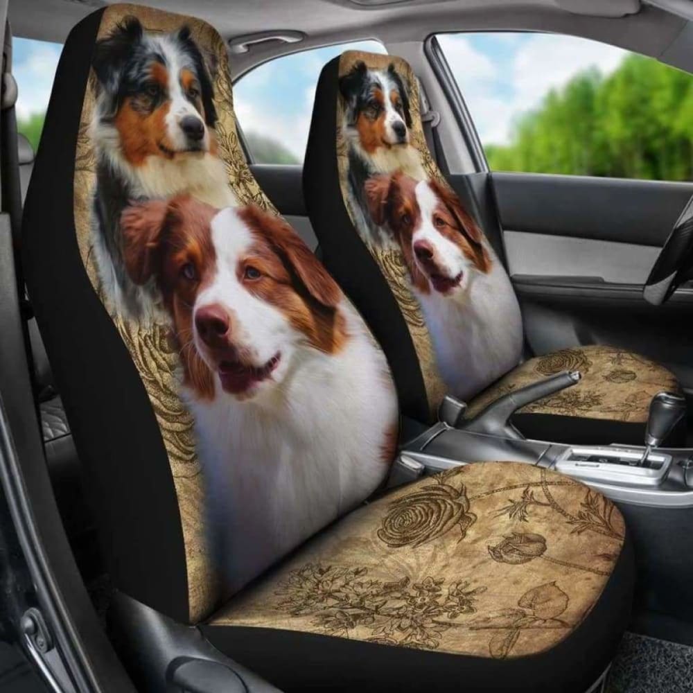 Australian Shepherd Car Seat Covers 091706