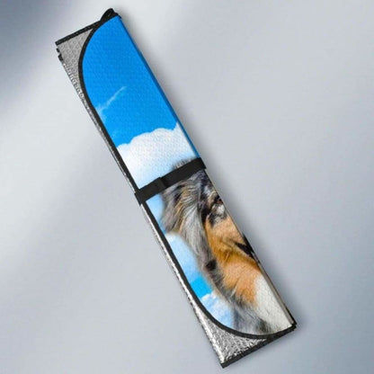 Australian Shepherd Face Auto Sun Shades 172609 - YourCarButBetter