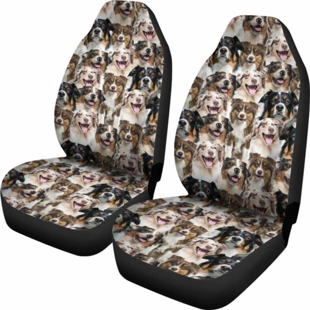 Australian Shepherd Full Face Car Seat Covers 091706