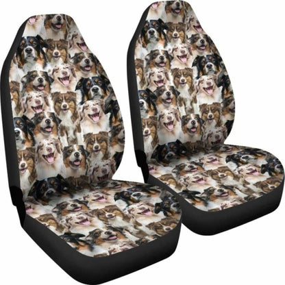 Australian Shepherd Full Face Car Seat Covers 091706