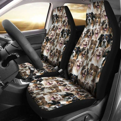 Australian Shepherd Full Face Car Seat Covers 091706