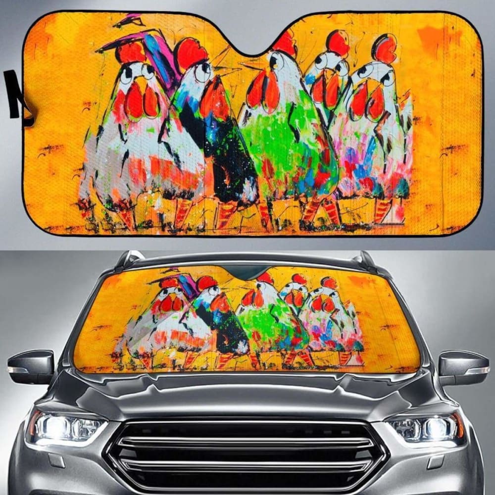 Auto Sun Shades - Chicken 085424 - YourCarButBetter