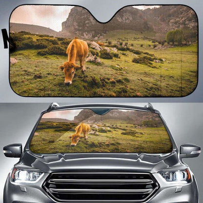 Auto Sun Shades - Cow 01 172609 - YourCarButBetter
