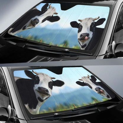 Auto Sun Shades - Cow 06 172609 - YourCarButBetter