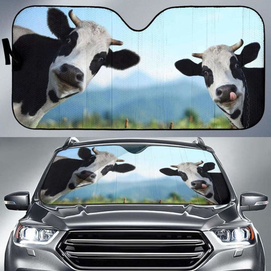 Auto Sun Shades - Cow 06 172609 - YourCarButBetter