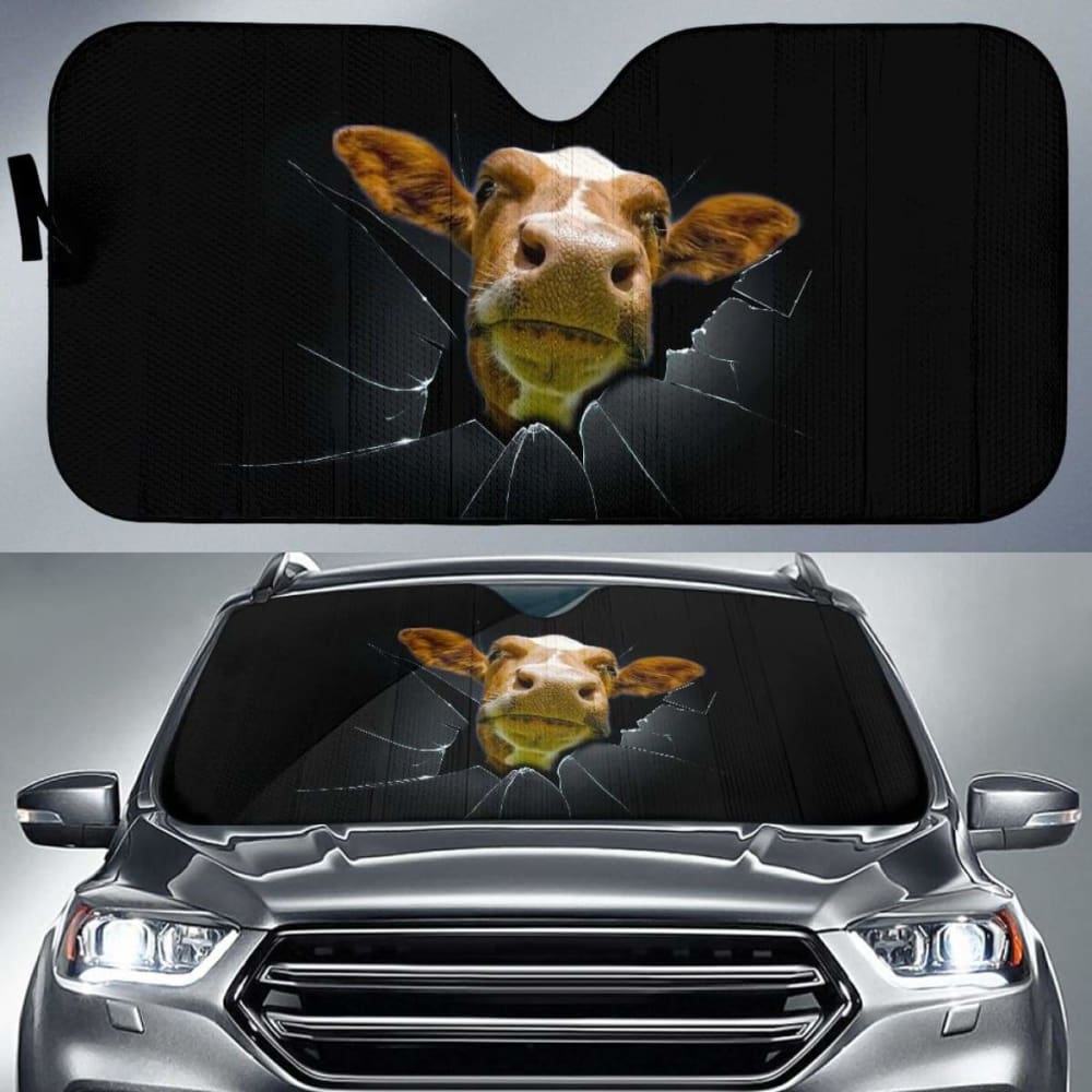 Auto Sun Shades - Cow 07 172609 - YourCarButBetter