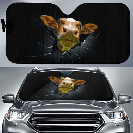 Auto Sun Shades - Cow 07 172609 - YourCarButBetter