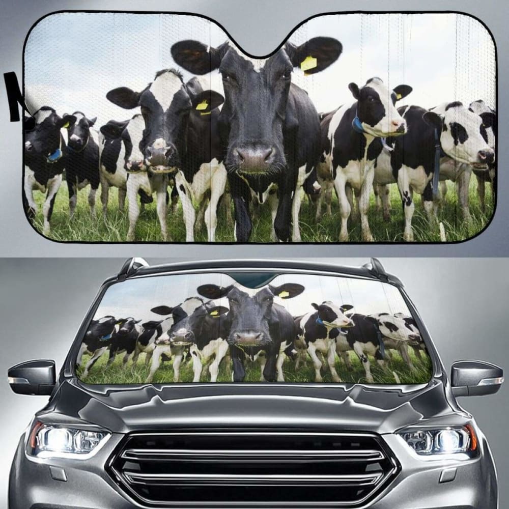 Auto Sun Shades - Cow 09 172609 - YourCarButBetter
