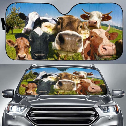 Auto Sun Shades - Cow 13 172609 - YourCarButBetter