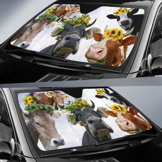 Auto Sun Shades - Cow 20 172609 - YourCarButBetter