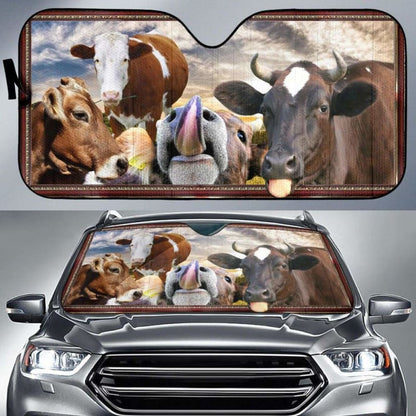 Auto Sun Shades - Cow 21 172609 - YourCarButBetter