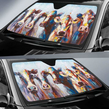 Auto Sun Shades - Cow 29 172609 - YourCarButBetter