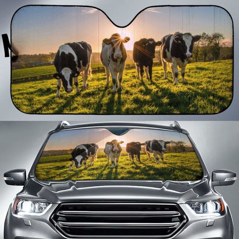 Auto Sun Shades - Cow 32 172609 - YourCarButBetter
