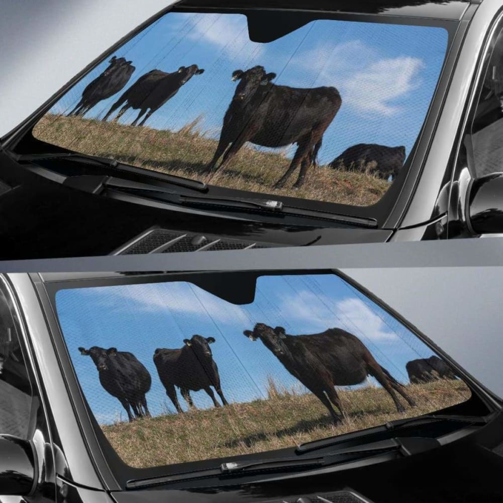 Auto Sun Shades - Cow 38 172609 - YourCarButBetter