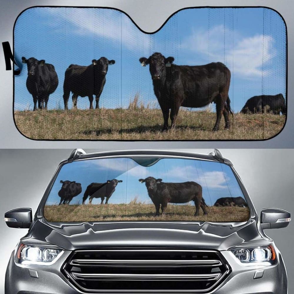 Auto Sun Shades - Cow 38 172609 - YourCarButBetter