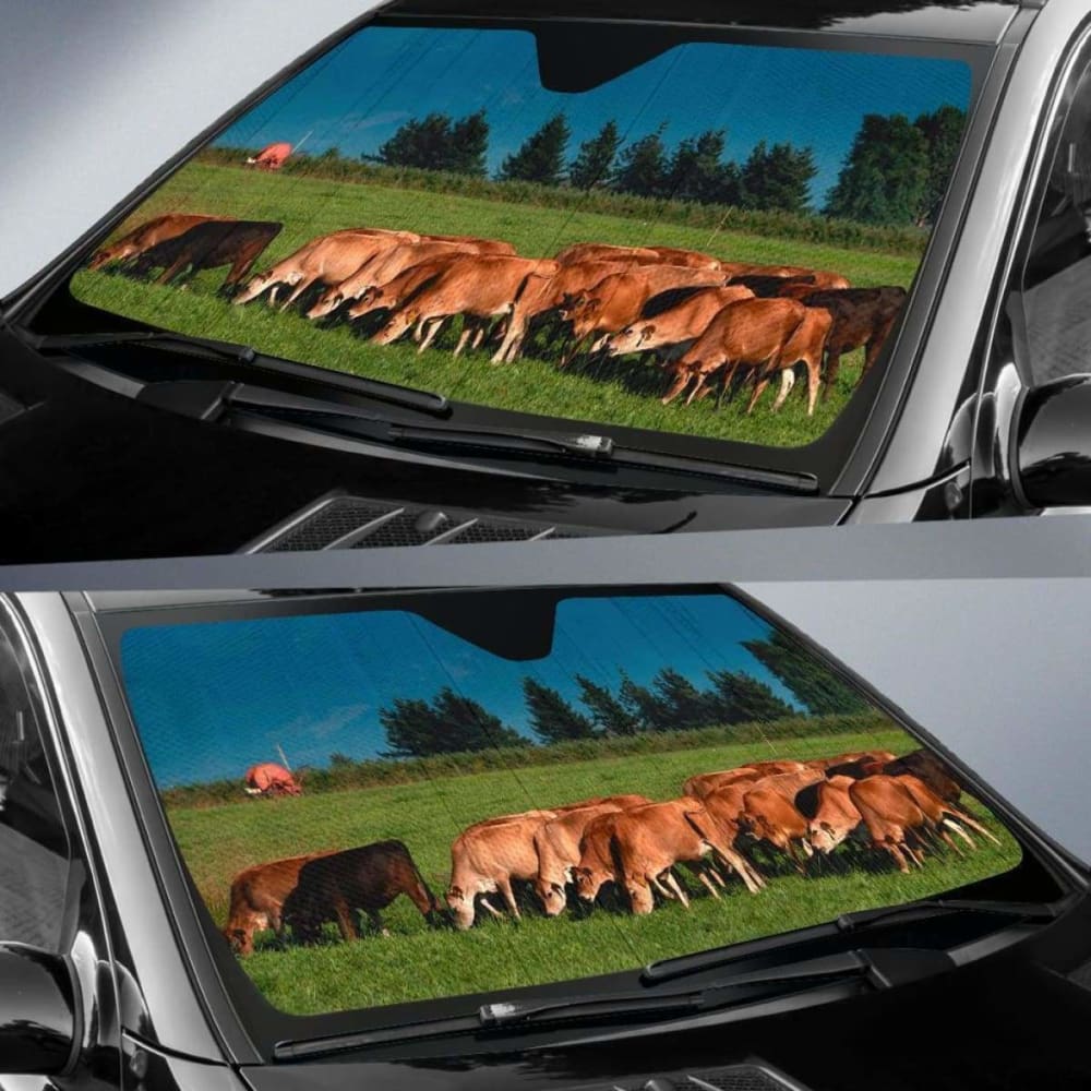 Auto Sun Shades - Cow 40 172609 - YourCarButBetter