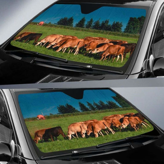 Auto Sun Shades - Cow 40 172609 - YourCarButBetter