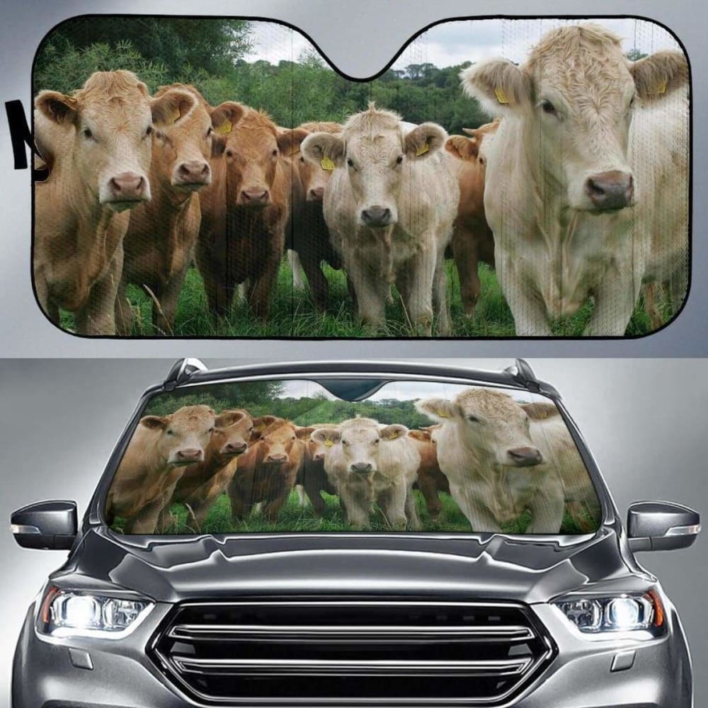 Auto Sun Shades - Cow 41 172609 - YourCarButBetter