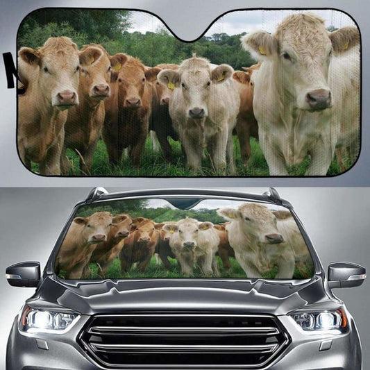 Auto Sun Shades - Cow 41 172609 - YourCarButBetter