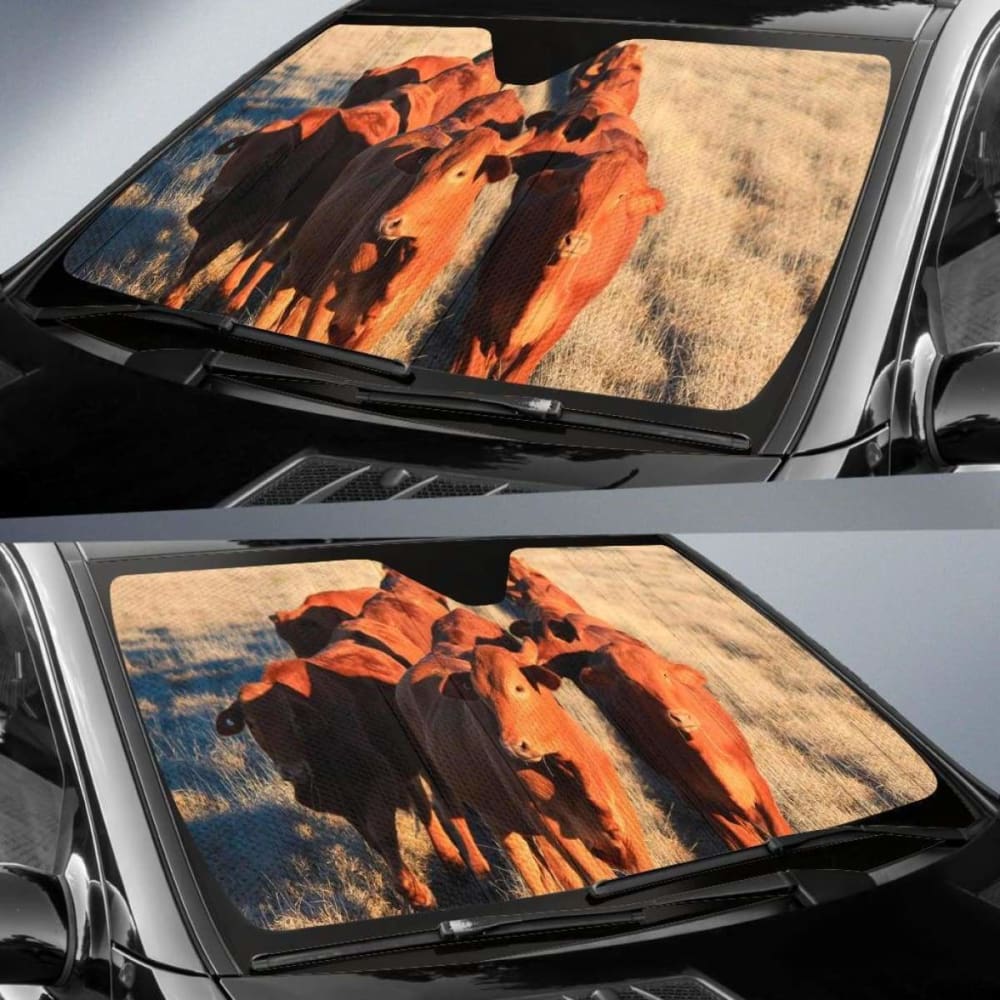 Auto Sun Shades - Cow 42 172609 - YourCarButBetter
