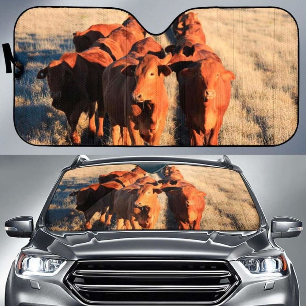Auto Sun Shades - Cow 42 172609 - YourCarButBetter