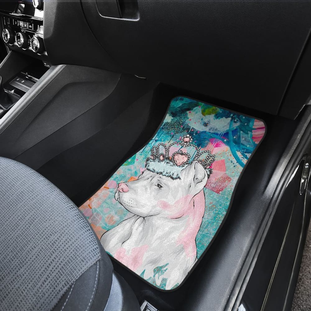 Awesome Gifts for Pitbull Lovers Royal Crown Pitbull Car Floor Mats 212501 - YourCarButBetter