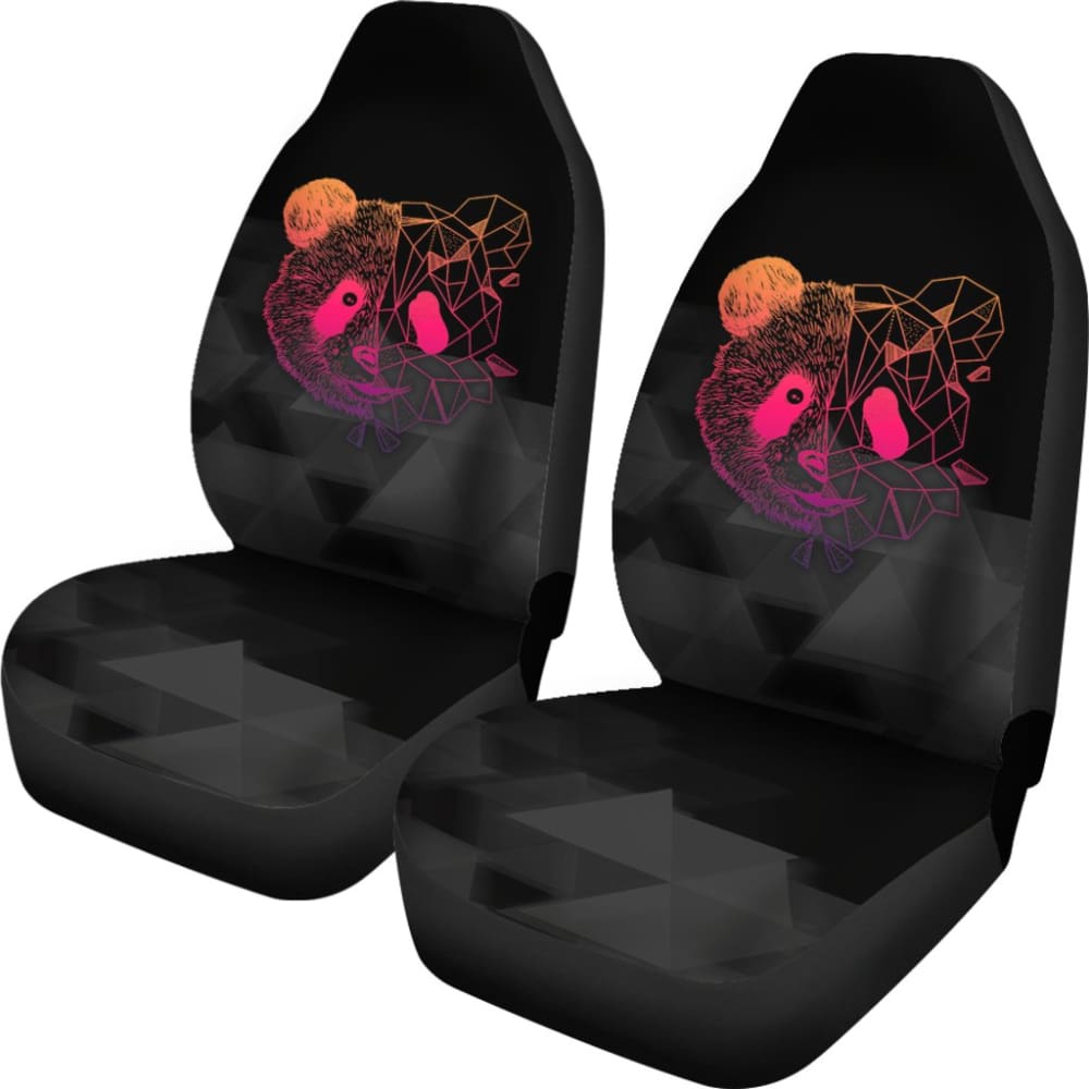 Awesome Poly Panda Design Car Seat Covers 211106 - YourCarButBetter