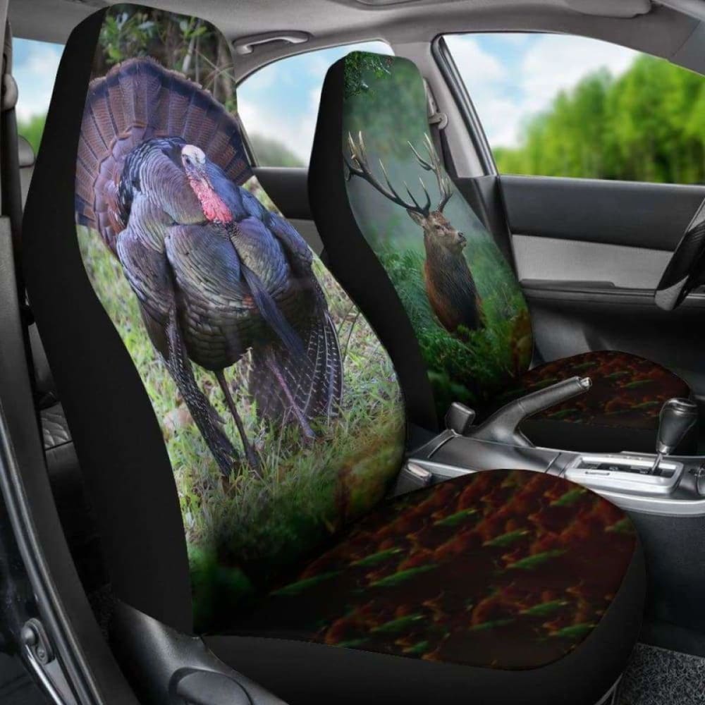 Awesome Turkey And Deer Car Seat Cover Amazing 161012
