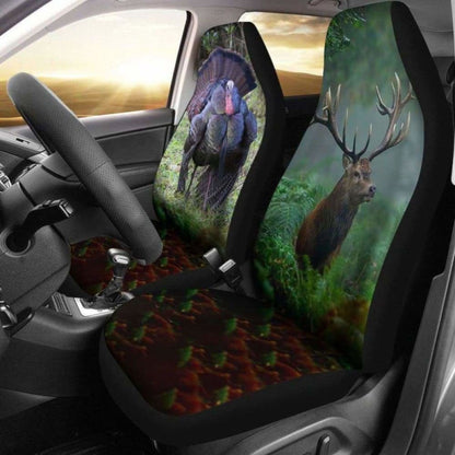 Awesome Turkey And Deer Car Seat Cover Amazing 161012