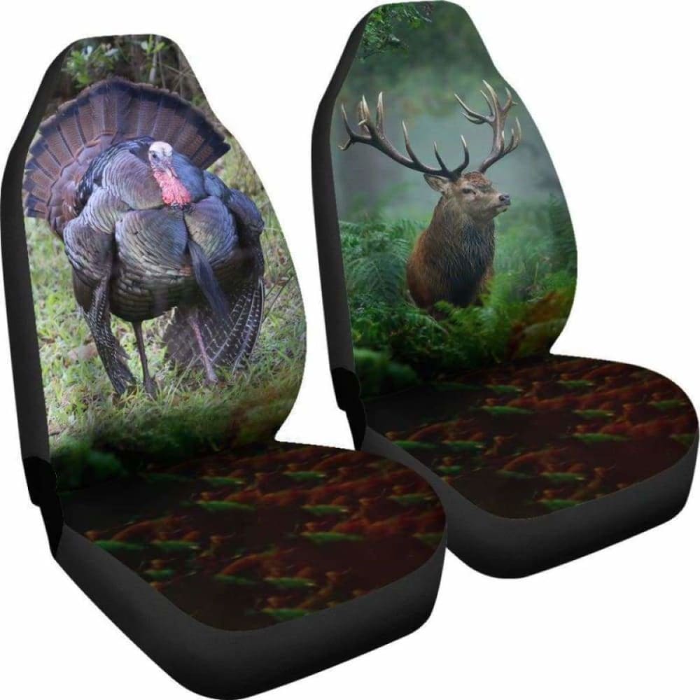 Awesome Turkey And Deer Car Seat Cover Amazing 161012