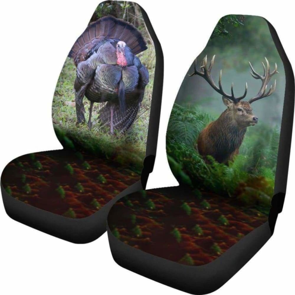 Awesome Turkey And Deer Car Seat Cover Amazing 161012