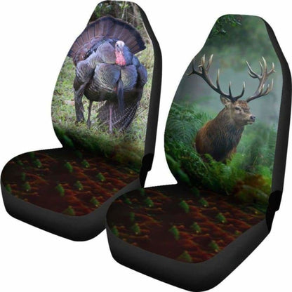 Awesome Turkey And Deer Car Seat Cover Amazing 161012