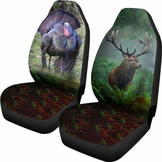 Awesome Turkey And Deer Car Seat Cover Amazing 161012