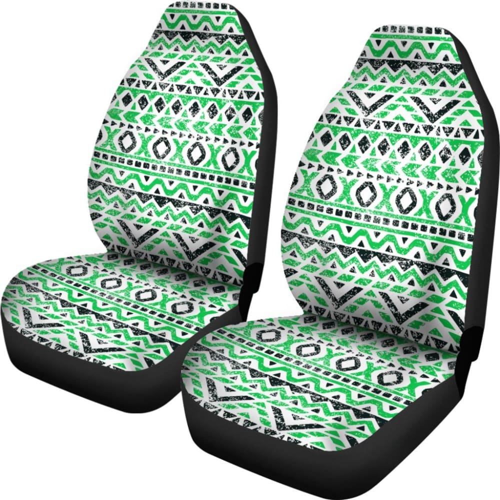 Aztec Green And Black Car Seat Covers 174510 - YourCarButBetter